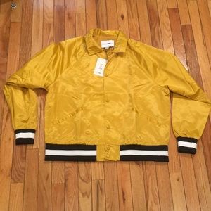 NYLON GOLD/MUSTARD MENS JACKET (MEDIUM)